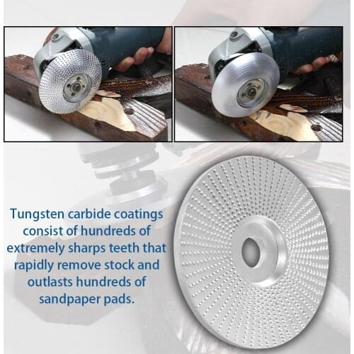 5/8inch Bore Wood Angle Grinding Wheel Sanding Carving Rotary Tool Abrasive Tool For Angle Grinder