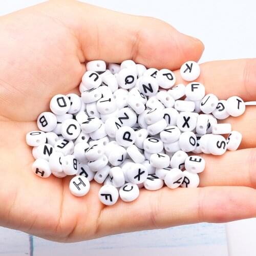 Round Letter Beads Kit, A-Z Alphabet Letter Beads with Open Jump Rings,Jewelry Pendant,Beadin Crystal String for Bracelg Needle