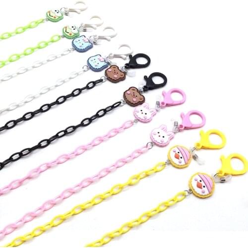 Fashion Childrens Glasses Chain Lovely Cartoon Mask Chain Candy-color Sunglasses Lanyard Eyewear Holder Neck Cord Jewelry Gift