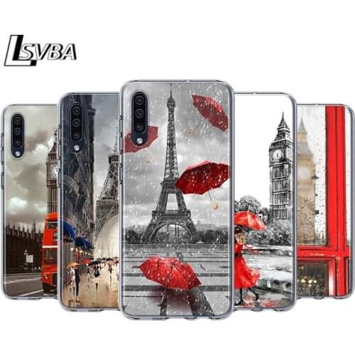Eiffel Tower London city For Samsung Galaxy A90 A80 A70 A60 A50 A40 A30 A32 A52 A72 A02S A2 A20S A20E A10S A10E A10 Phone Case