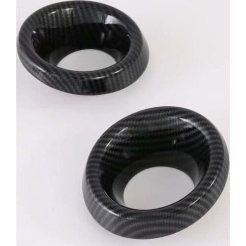 For Kia K3 Cerato 2019 High Quality ABS Carbon Fiber Pattern Front Fog Lamp Frame Front Fog Lamp Decoration Car Accessories