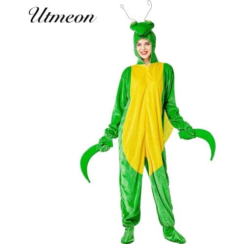 Womens Sexy Halloween Costumes for Women Sexy Cosplay Praying Mantis Costume Cosplay Animal Sexy Costumes for Halloween