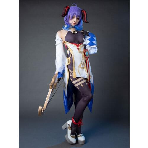 Game Genshin Impact Ganyu Cosplay Costume C00136