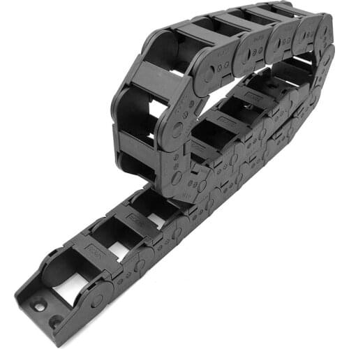 JFLO 25x38m 40" 1Meter Plastic Towline Cable Wire Carrier Drag Chain For CNC Router Machine Tools Transmission Free Shipping