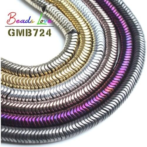 Wholesale 6mm Mulitcolor Hematite Stone Round Loose Spacer Beads for Jewelry Making Diy Bracelet Necklace Jewellery 15 Inches