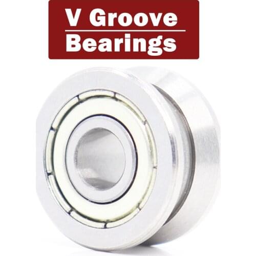 LV20/7 ZZ bearing wheel 1PC 7*22*11mm LV series V groove pulley Traces walking guide rail bearings roller LV20-7ZZ