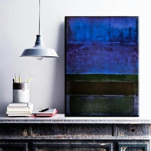 Mark Rothko Abstract Canvas Oil Painting Unframed Frameless hologram living room Home decor art drawing
