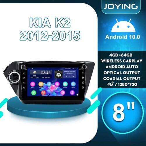8"Auto Android 10 Car Radio Stereo 1Din Autoradio Multimedia Auido Player 4G GPS Head Unit Carplay DVR For KIA RIO K2 2012 2015