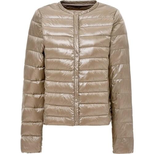 2020 New Ultra-Light Women Winter Coat 90% White Duck Down Jackets O-Neck Portable Down Coats Female Jacket Warm Outerwear