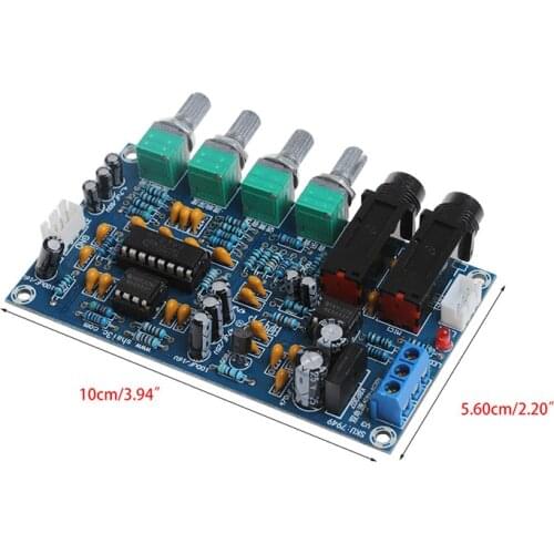 2021 New Dual Power Microphone Amplifier Board Sound AMP Module Digital Reverb Plate