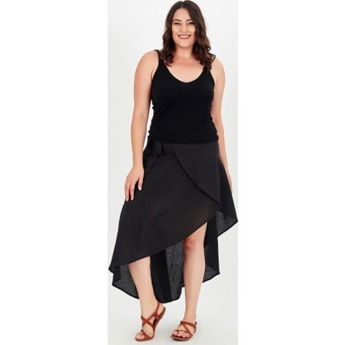New Season Fashion Plus Size Skirt Natural Viscose Soft Fabric