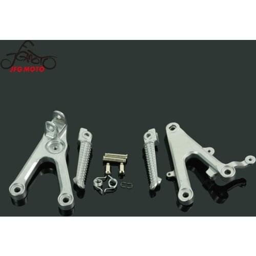 Motorcycle Front Foot Pegs Pedals Footrests Pedal Pads For YAMAHA YZF R6 2003-2005 R6S 2006-2010