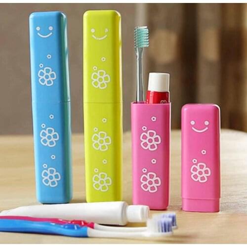 Traveling Business Trip Mini Cute Flower Toothpaste box Portable Toothbrush Holder YH-460333