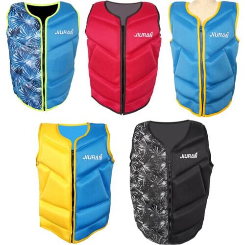 Convenient Adult Neoprene Swimming Buoyancy Fishing Life Jacket Floating Jacket Rescue Sea Fishing Vest Canoeing Sailing S-XXXL