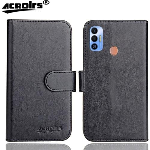 Tecno Spark 7T Case 6.52" 6 Colors Flip Fashion Soft Leather Crazy Horse Exclusive Phone Cover Cases Wallet