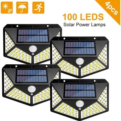 Outdoor LED Solar Light Tools Motion Sensor Waterproof Sunlight Garden Decoration Street Lights Solar Powered Lantern Wall Lamp