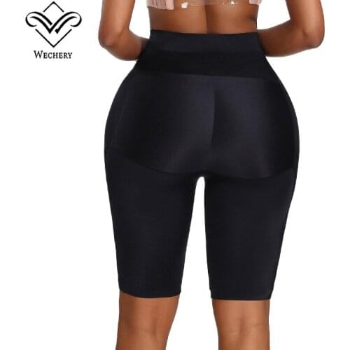 Wechery Padded Panties Butt Lifter Underwear Body Shaper High Waist Slimming Shapewear Women Sexy Control Pants Seamless Briefs