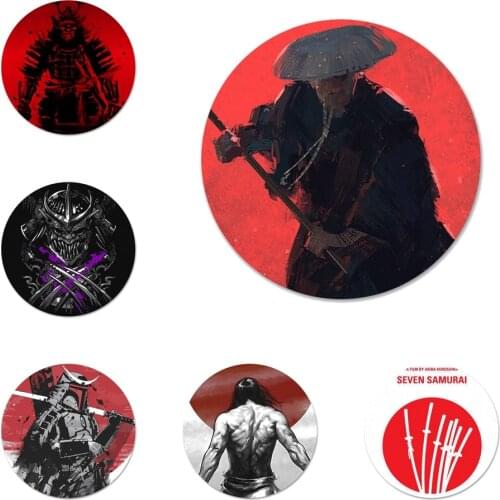 Japan Samurai Badge Brooch Pin Accessories For Clothes Backpack Decoration gift