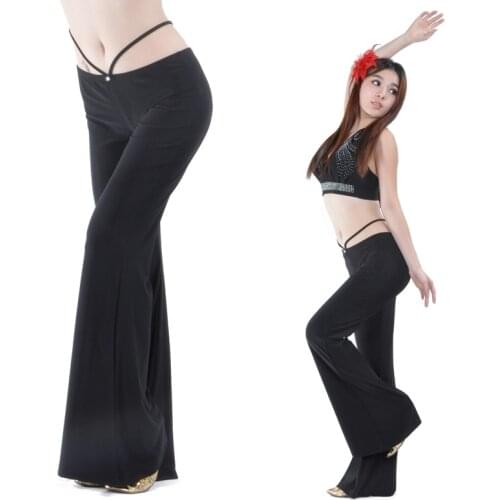Bellydance Pants For Women Tribal Fusion Belly Dance Clothes Ladies High Waist Flare Trousers Yoga Pants Belly Dance Pants