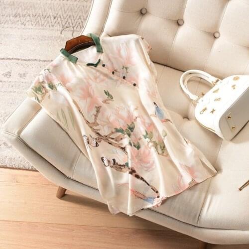 Chinese Style Womens Tops And Blouses 2021 Summer Cheongsam Top Mandarin Collar Tang Suit Loose Hanfu Ladies Chinese Tops KK3640