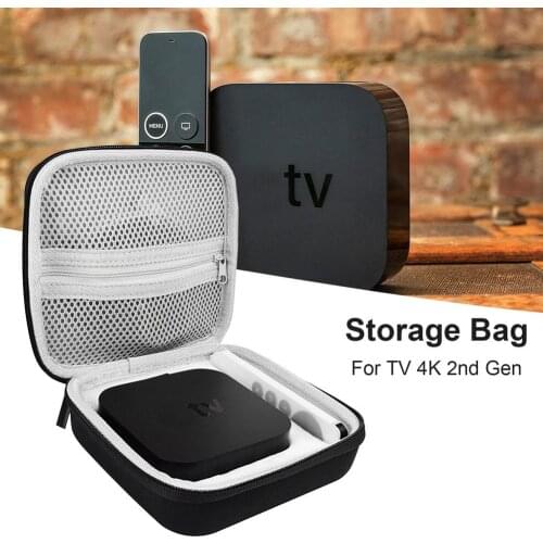 Set Top EVA Hard Storage Bag For Apple TV 4K 2nd Gen TV Box Waterproof Portable Protective Travel Carrying Case Accessories HOT