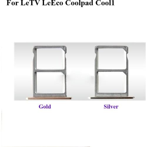 Gold Silver For LeTV LeEco Coolpad Cool1 Cool 1 C106 C 106 Sim Tray Micro SD Card Holder Slot Parts Sim Card Adapter