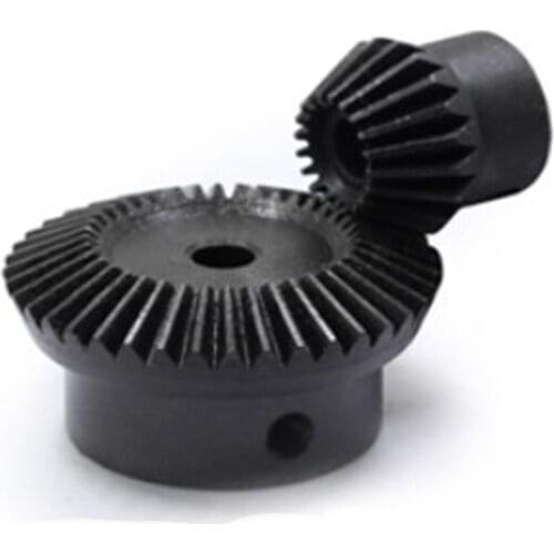 1 pair 1:2 Bevel Gear 1 Modulus 20 Teeth :40 Teeth transmission / 90 degrees bore 6mm 8mm 10mm