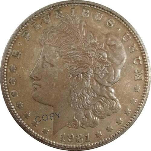 1921 United States Morgan 1 One Dollar Cupronickel Plated Silver Collectibles Copy Coin