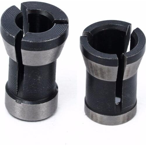 2pcs 6.35mm 8mm Collet Chuck Adapter Engraving Trimming Machine Electric Router High Precision Bits