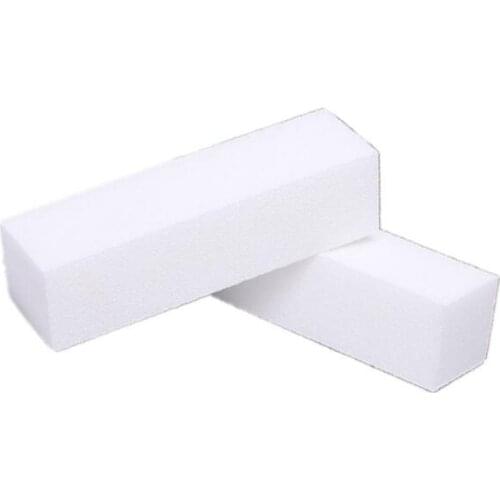 300Pcs/Lot Manicure White Bean Curd Grinding Block Nail File Four Sand Block High Foaming Material Nail Polish Block HA2186