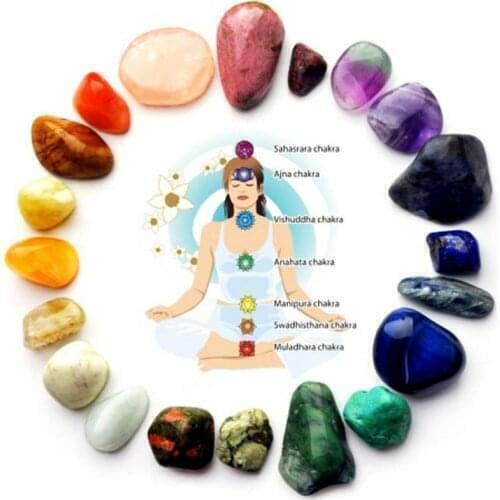 7 Colors/Set Natural Yoga Energy Stone Chakra Stone Irregular Reiki Healing Crystals Stone Polished Individual Stones