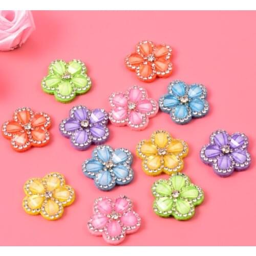 Acrylic Rhinestone Non-woven Fabric Flower Floral Cloth Sticker Clothing Accessories Patch Sticker Clothing Accessories DIY A91
