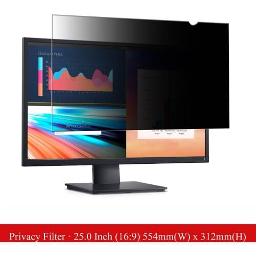 25 inch Anti-Glare Computer Privacy Filter Screen Protector Film for Desktop Monitor Widescreen 16:9 Aspect Ratio