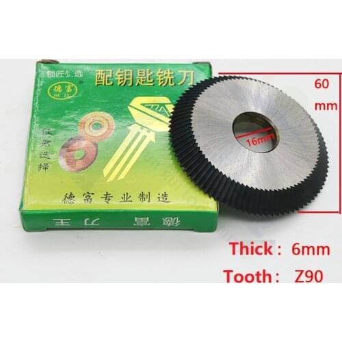 Milling cutter For DeFu 60x16x6 commonly used milling cutter For DF horizontal key Cutting machine