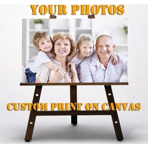 Custom Print on Canvas Poster Printing Canvas Wall Pictures Home Decoration Your Favorite Photo Painting Pictures Unframed