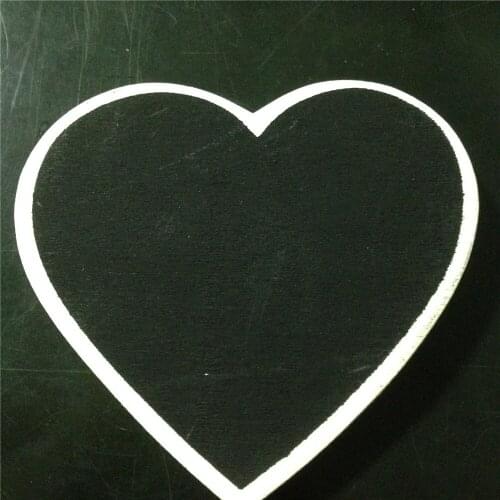 Mini Heart Shape Chalkboard Only Blackboard For Message Wall Decoration Wood Craft 1000piece
