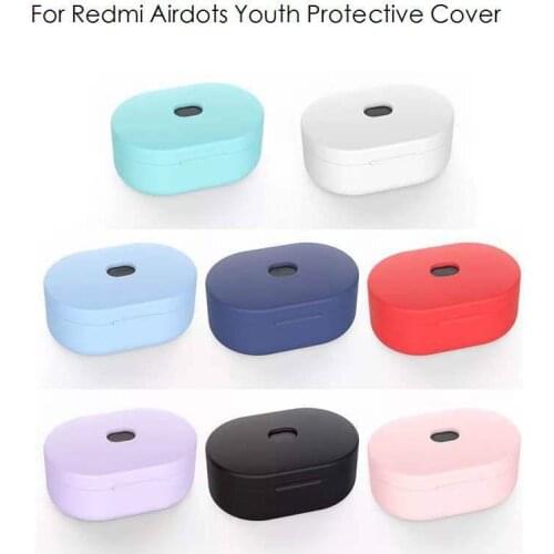 Soft Silicone Protective Cover For Redmi Airdots Headphone Bluetooth Wireless Headset Case for Redmi Airdots TWS Earphone Case