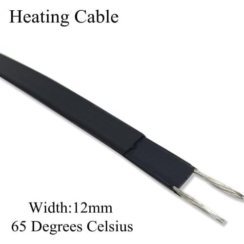 230V 12mm 65C Anti-freeze frost protection self regulating heating cable electric copper wire heater cable for water pipe/roof