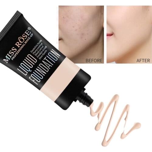 Lasting Brighten Invisible Pores Liquid Foundation Moisturizing Waterproof Concealer High Covering Face Base Cosmetics New TSLM1