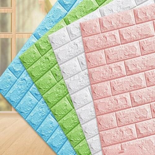Wallpaper Pe Foam 3d Wallboard Stickers Living Room 3d Brick Wallpaper Childrens Room Bedroom Home Decoration Art