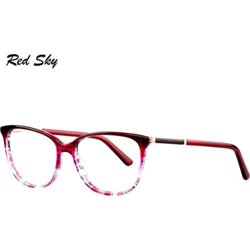 Acetate Optical Glasses Frame Women Metal Eyeglasses Prescription Myopia Presbyopia Spectalces Tortoise Frame Luxury Designer