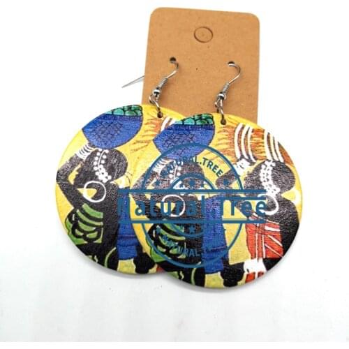 Tribal Women Wooden Earrings