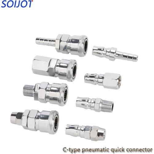 C-type pneumatic quick connector self-locking tube air compressor pump accessories tool Air compressor Pneumatic connector