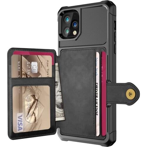 Luxury PU Leather Wallet Case for IPhone12 12 Pro Max IPhone 12 Mini Cases Wallet Flip Cover Buckle for IPhone Phone 12 Fundas