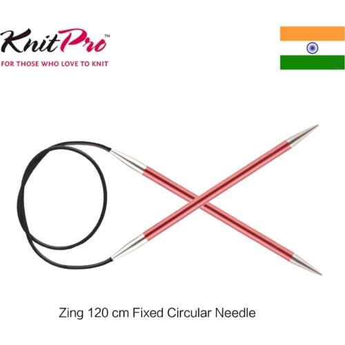 1 piece Knitpro Zing 120 cm Fixed Circular Knitting Needle