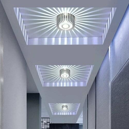 Modern Style LED Wall Ceiling Light Sconce Warm White Lighting Fixture Decor Lamp 3W