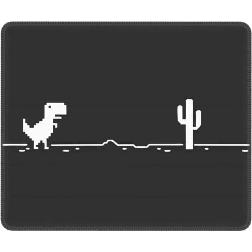 Trex Cactus Offline Funny Mouse Pad Dinosaur Geek Programmer Lockedge Soft Mat Rubber Computer Keyboard Desk Pad