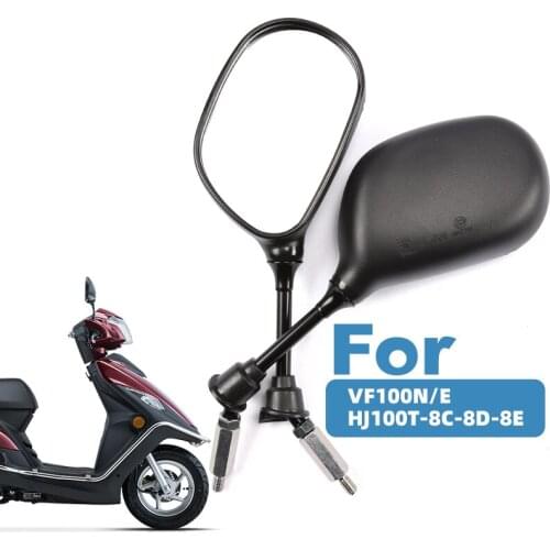 8mm 10mm Universal Electric Motorcycle Rearview Mirrors,For SUZUKI Haojue VF100N/E HJ100T-8C-8D-8E Rear View Mirror