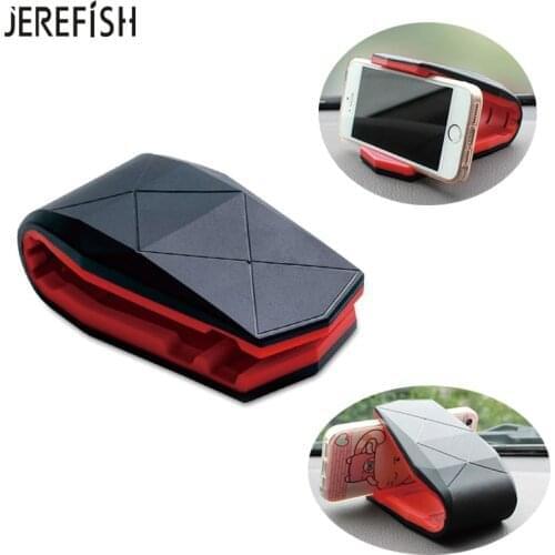 JEREFISH Universal Car Mount Crocodile Holder Universal Car Mount Dash Cell Mobile Smart Phone Holder Dock Cradle Stand Stealth
