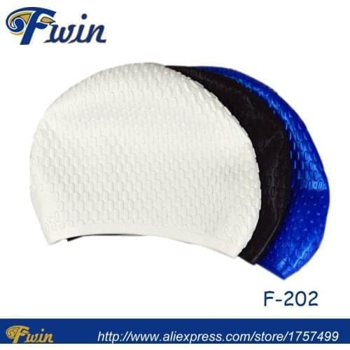 High end men waterproof silicone swimming bubble caps